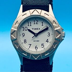 TIMEX Women’s 2017 Quartz Sport Wristwatch Japan Movt Nylon Strap Works New Batt